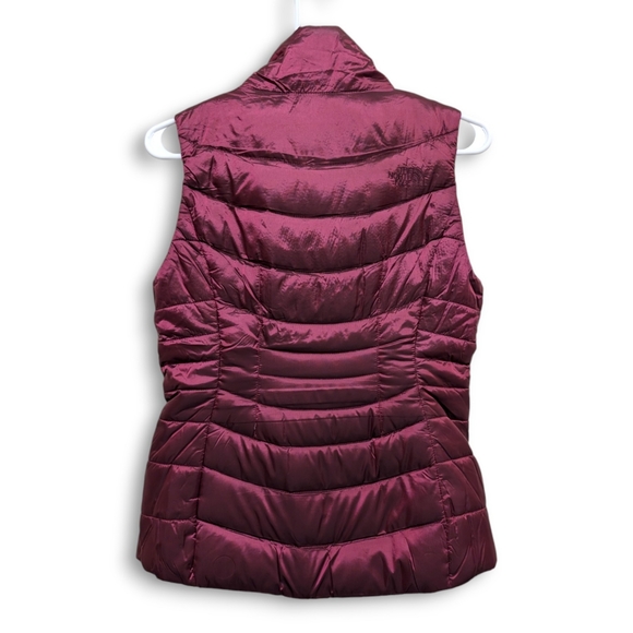 The North Face Aconcagua Vest II 550-fill Goose Down DWR Womens XS Shiny Red - Picture 5 of 7